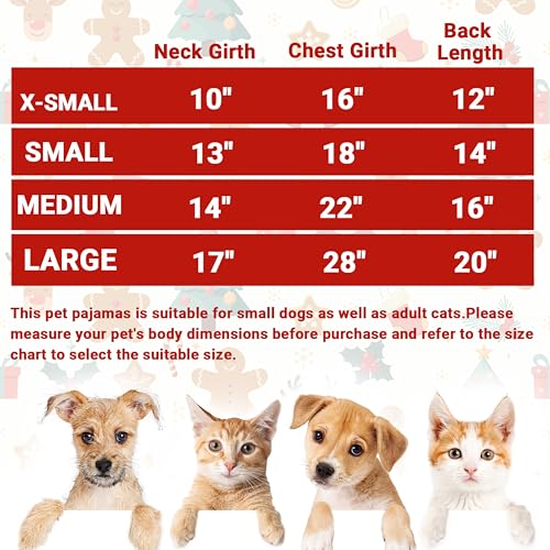 Disfraz pijama cálido de reno para perros pequeños miniatura 2