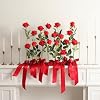 Hawesome 12 piezas de flores artificiales de seda, ramo de rosas realistas de tallo largo para decoración del hogar, bodas y fiestas (Rojo, 6 flores y 6 capullos) 4