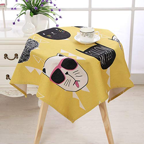 Nappe ronde d'hôtel en lin naturel pour repas de fête et salon