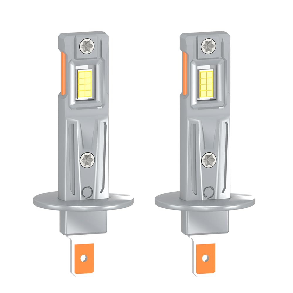 Kit de bombillas LED de fácil instalación, 20000LM, Blanca 6000K, H1 Luz De Carretera, H7 Luz De Cruce, Bombillas LED de larga duración, Instalación Plug-and-Play, For Ford Fiesta VI 2009-2017