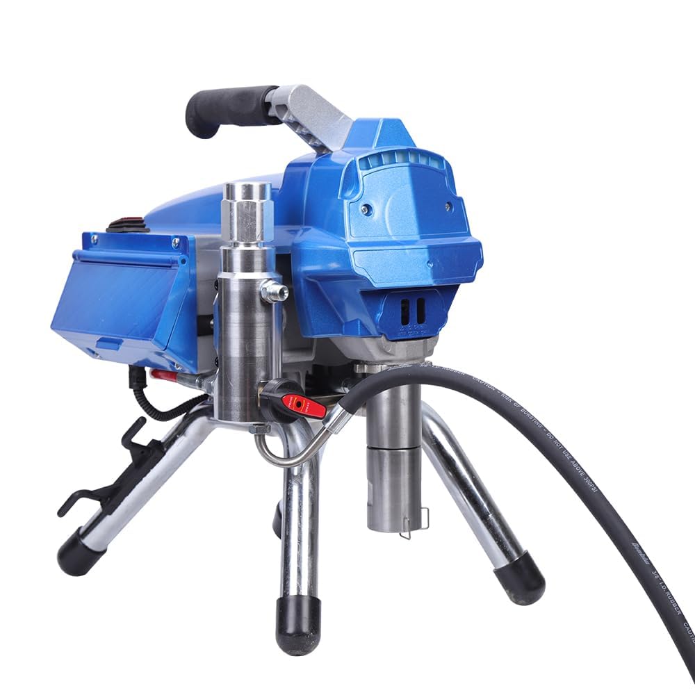Aerosol Profi Airless 3000 W, pulverizador con control de presión, pulverizador de 23 MPa, sistema de pulverización de alta presión Airless 2,7 L/min (azul)