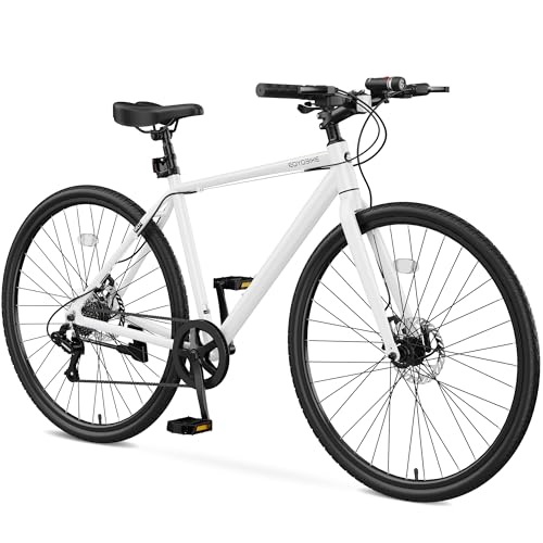 700C Hybrid Bike for Adults, Lightweight Aluminum City
