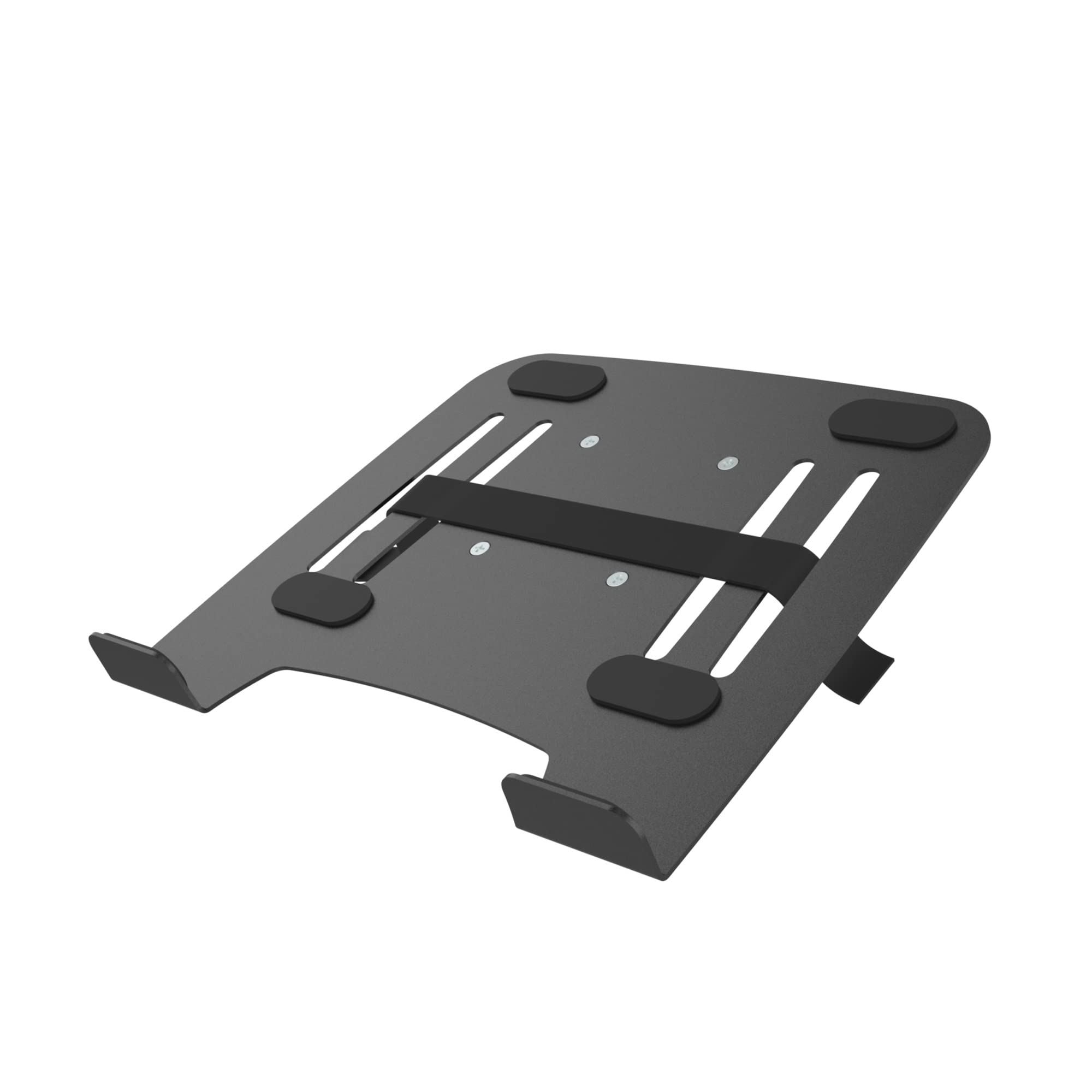 conecto, Soporte para portátil para Soporte de Monitor, VESA 75x75 a 100x100, Capacidad de Carga: 9,0 kg, Blanco