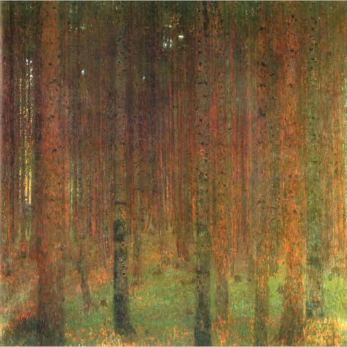 Poster Klimt Tannenwald II impression jet d'encre géant 101,6x127 cm