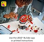 LEGO Editions Scuderia Ferrari HP Charles Leclerc Helmet - Building Set for Teens, Ages 14+ - Collectible F1 Display - Bedroom or Home Office Decor - Gift for Formula 1 Fans - 43014