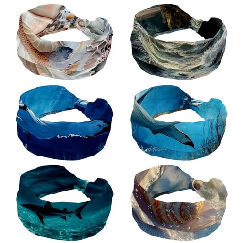 Bandeaux extensibles pour femme lot de 6 accessoires sport cheveux et yoga doux