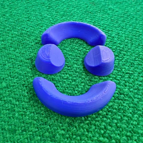 Precision Forge 3D Lawn Bowls Wedges Set of 4 – Anti-Slip Bowls Chocks – Multi-Colour Options – Durable Grip for Indoor & Outdoor Use (Blue)