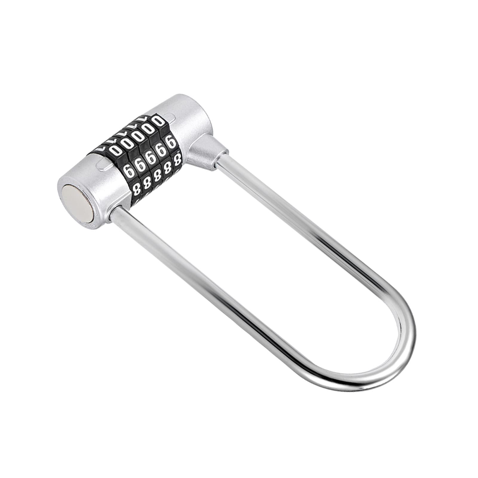 M METERXITY Combination Password Padlocks - Outdoor Resettable Secret Code Lock, Apply to Gate/Gym/Toolbag Use (5- Digit, Silver Tone)