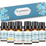 Skymore Top 6 Essential Oil Blend Gift Set, Aromatherapy Oils for Diffuser, Best Therapeutic Grade Kit (Sleep, Breathe, Relaxation, Refresh, Immunity, Decompression)