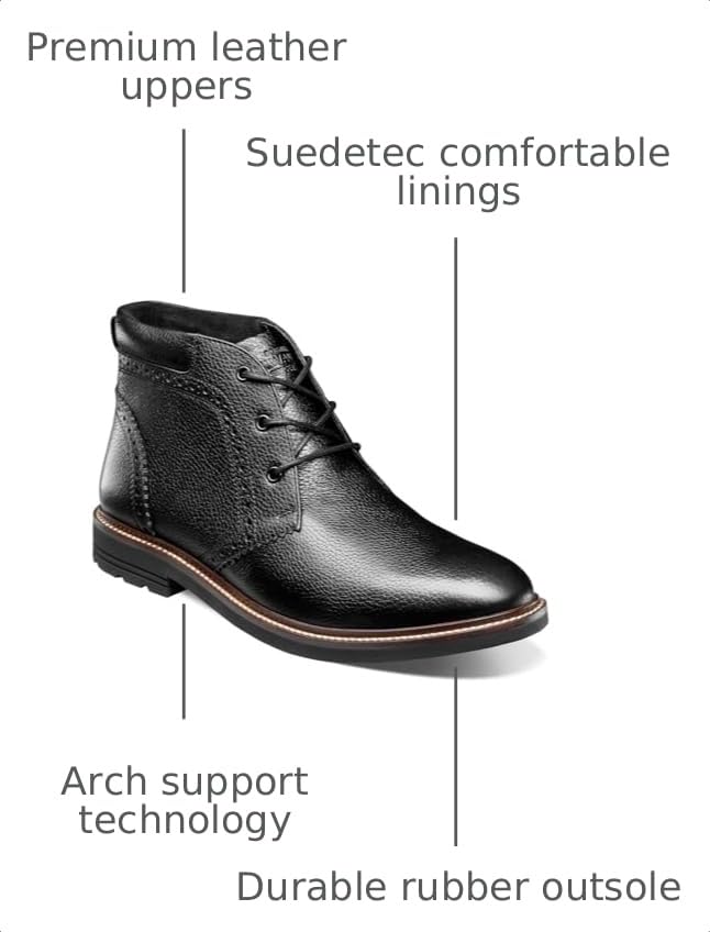Image of Nunn Bush Ozark 2.0 Plain Toe Chukka Leather Boots