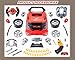 POFJOEQ Interactive Truck Engine Toy with Removable Parts Lights & Sounds, Aspiring Young Mechanic Set- Spark Creativity & Fine Motor Skills - Perfect Car Toys Gift for Toddlers 3-5 Boys (Red)
