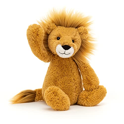 Jellycat Bashful Lion Stuffed Animal, Medium 12 inches - Big Cat Plush Toy - Classic Children's Gift - Image 2