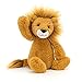 Jellycat Bashful Lion Stuffed Animal, Medium 12 inches - Big Cat Plush Toy - Classic Children's Gift