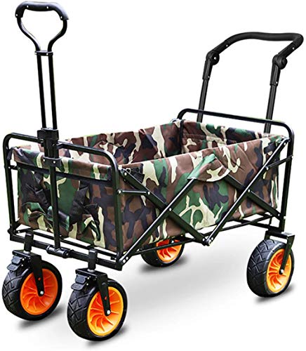 ZKHD Carreras De Vagones para Exteriores Carritos Plegables Pesca De Picnic Pesca De Picatric Compras COMPRANDO Carro Portátil Trolley 8'Ruedas con Freno Instalado Cestas De Compras