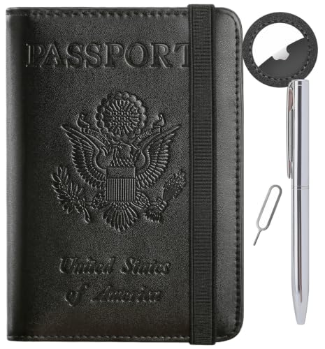 RFID Leather Passport Holder & Travel Wallet