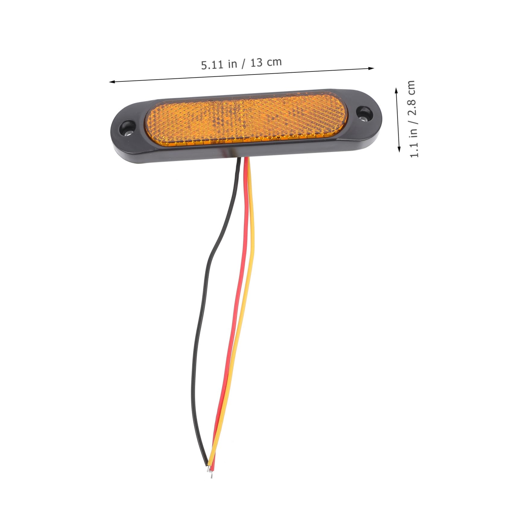 Yardwe 4 Juegos Luz de Borde LED Luz Trasera de Coche de Señal Lateral para Emergencia