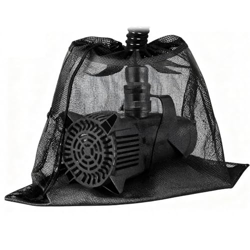 Pump Barrier Bag Pond Pump Filter Black Media Mesh Bag for Outdoor Water Ponds Water Filters Outdoor Garden Swimming Pool 17.7 x 17.7