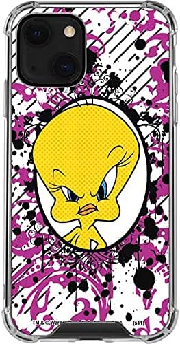Skinit Clear Phone Case Compatible with iPhone 13 Mini - Officially Licensed Looney Tunes Tweety Bird with Attitude Design