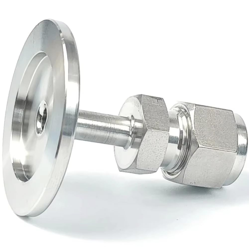 Acoplador De Tubo KF/NW16, Accesorio De Compresión De Acero Inoxidable 316L, Conector De Tubo De Diámetro Exterior De Varios Tamaños(KF NW16 To 8mm)