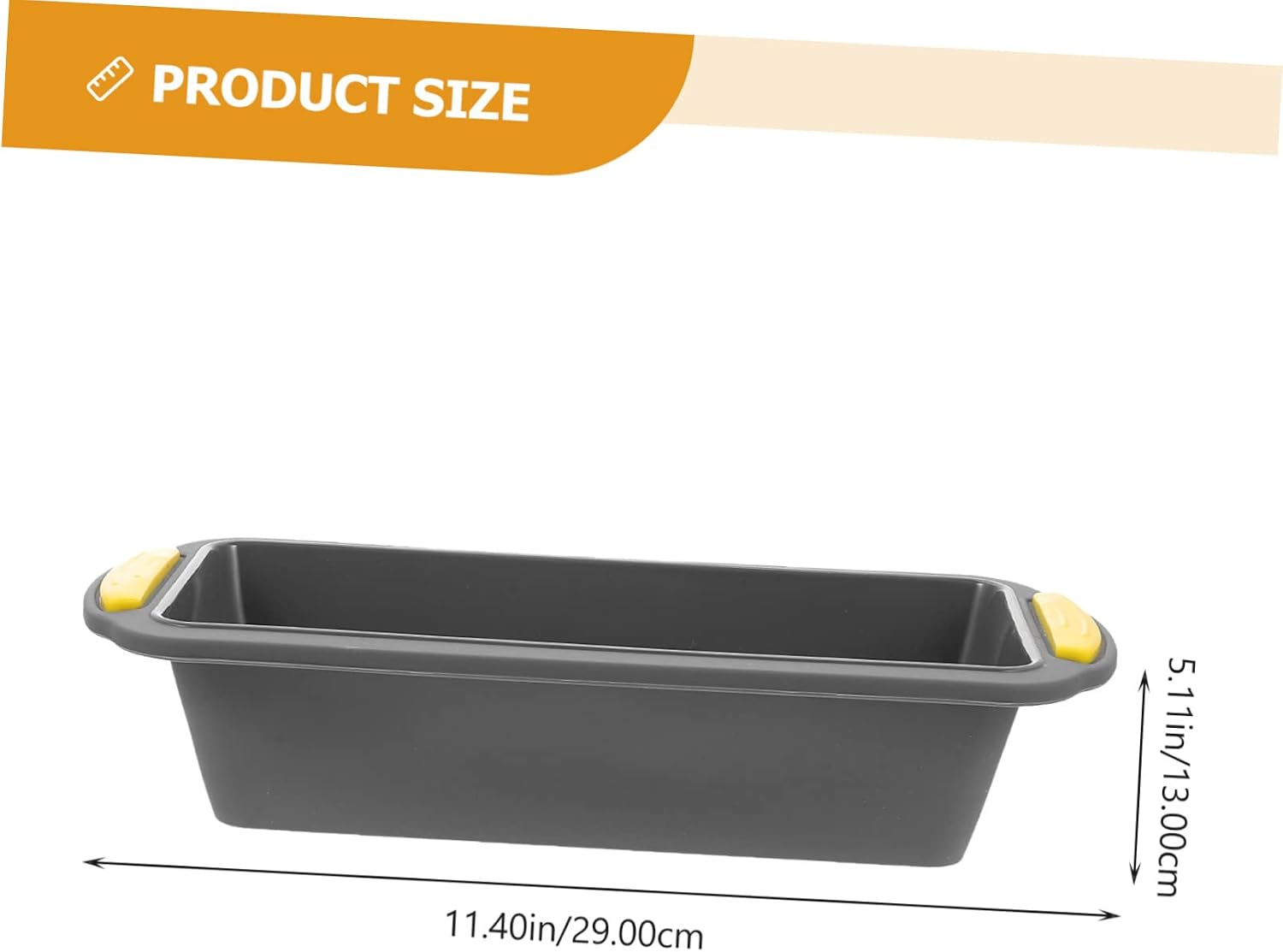 Hemobllo Large Silicone Toast Baking Mold Heat-Resistant Loaf Pan Handle Design Flexible Cake Mold for DIY Baking and Home Cooking