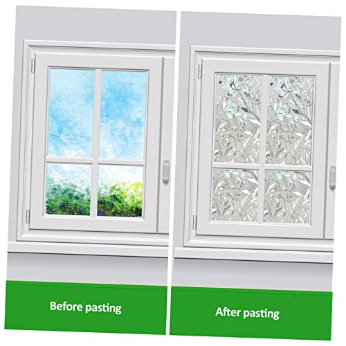 Vinilo decorativo para ventana película con patrón flor miniatura 4