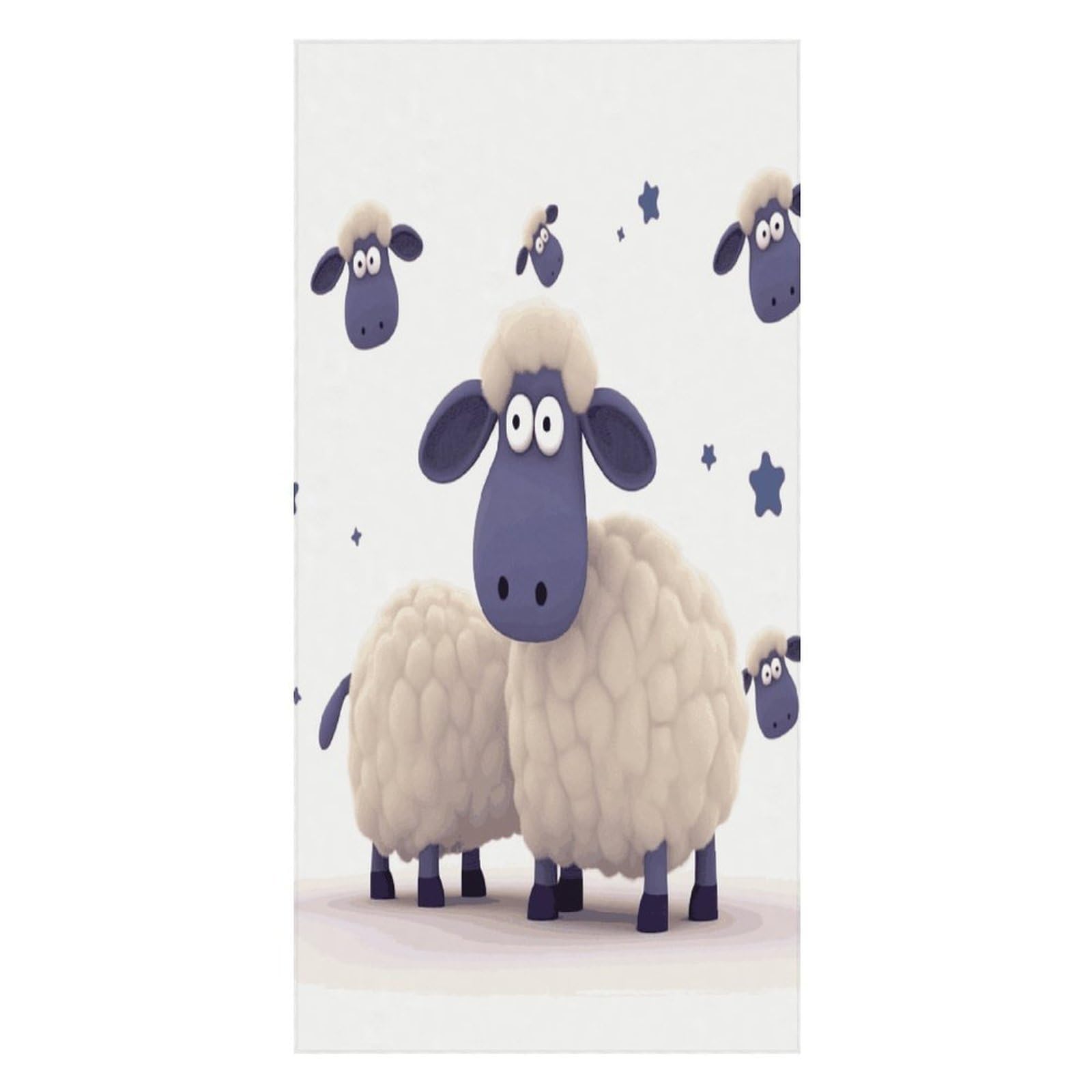 Adfgyerh Unisex Style Sheep Bath Towels Beach Towel Lightweight Quick Dry, Bath Towel For Travel Sports Pool Swimming Bath Camping Yoga Adults160x80cm