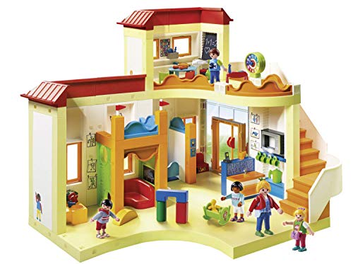 PLAYMOBIL City Life 5567 Kita Sunshine mit beschriftbarer Tafel und Uhr mit verstellbaren Zeigern, ab 4 Jahren [Exklusiv bei Amazon]