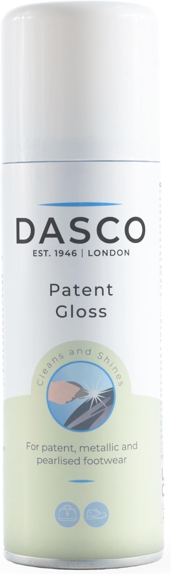Dasco Patent Gloss Spray – Neutral 200 ml | High‑Shine Care Spray for Patent Leather