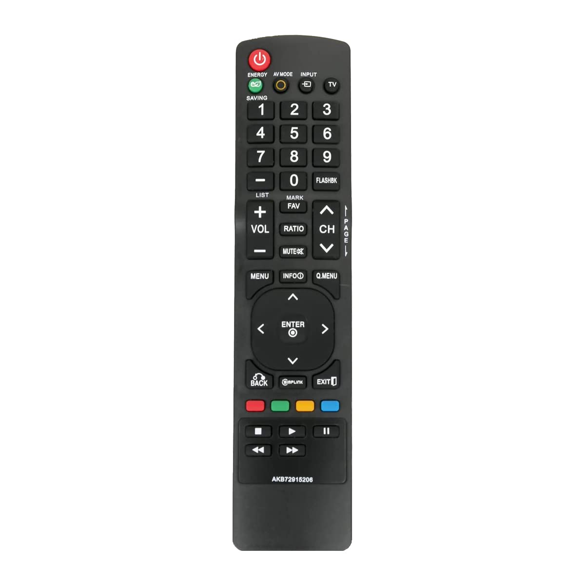 GHUST AKB72915206 Remote Control Replacement for LG LCD LED TV 47LD450C 47LD450 47LD520 47LD630 47LE5300 47LE530C 47LE7300 55LD520C 55LD520 55LD630