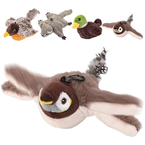 HOIDOKLY Interactive Chirping Bird Cat Toy Cover
