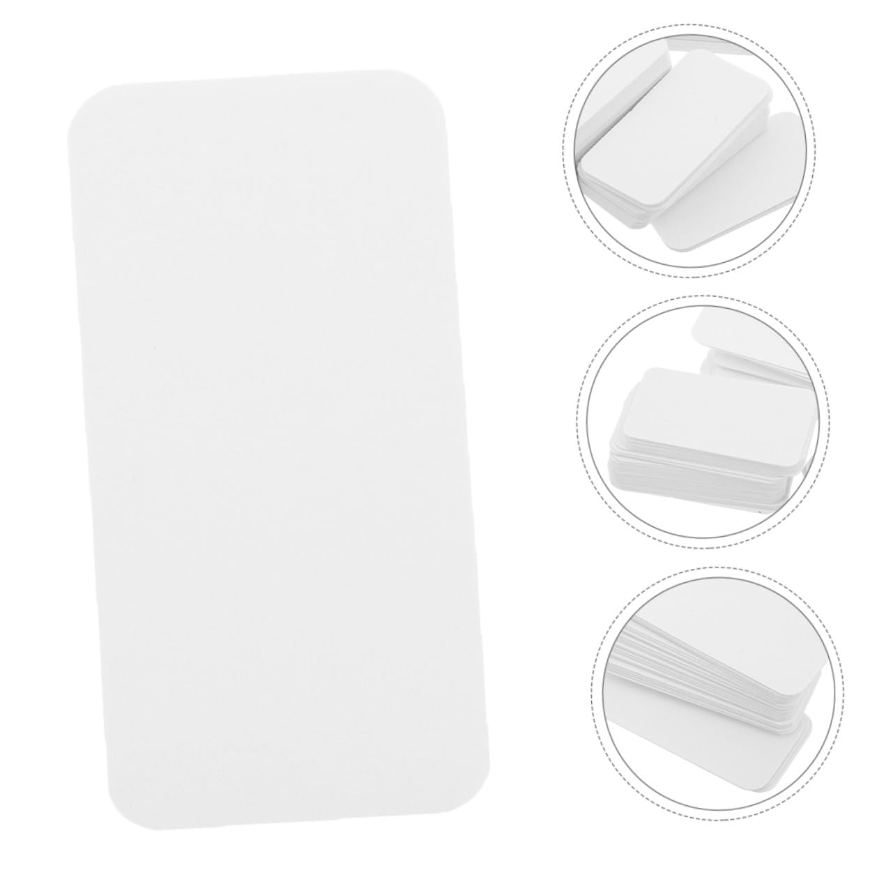 80pcs Micro Specimen Mounting Boards 65x25mm Rounded Thick Insect Spreading Pads Portable Butterfly Specimen Positioning Cards for Science Lab and Educational Experiments