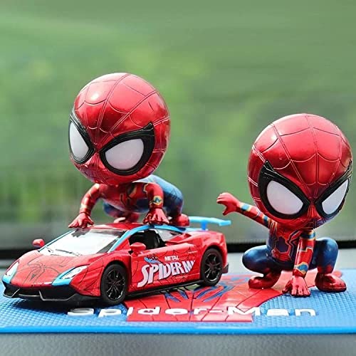車のダッシュボードの装飾品 ヘッドスパイダーマン車の装飾