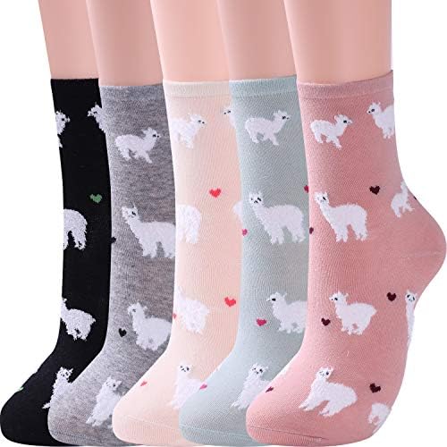 Jeasona Socks Women Cotton Socks Animal Cute Funny Multipack Gifts for Women
