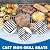 SafBbcue Grill Replacement Parts for Nexgrill 6 Burner 720-0896B 720-0896 720-0898, Cooking Grates and Heat Plates for Nexgrill Deluxe 6 Burner Gas Grill 720-0896E 730-0896 720-0896B Replacement Parts