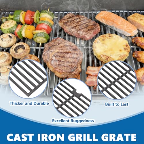Image of SafBbcue Grill Replacement Parts for Nexgrill 6 Burner 720-0896B 720-0896 720-0898, Cooking Grates and Heat Plates for Nexgrill Deluxe 6 Burner Gas Grill 720-0896E 730-0896 720-0896B Replacement Parts