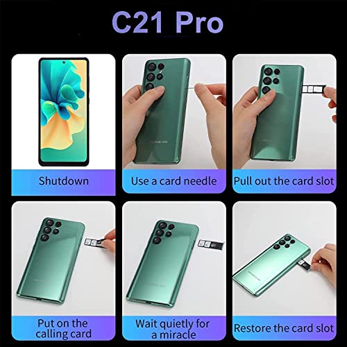 Sanshreuni C21 Ultra Cell Phone, Factory Unlocked Android Smartphone, 4G+128Gb Smart Unlocked Mobile Phone, Long Battery Life, 6.8Inch Waterdrop Screen(Gold) #TOP6
