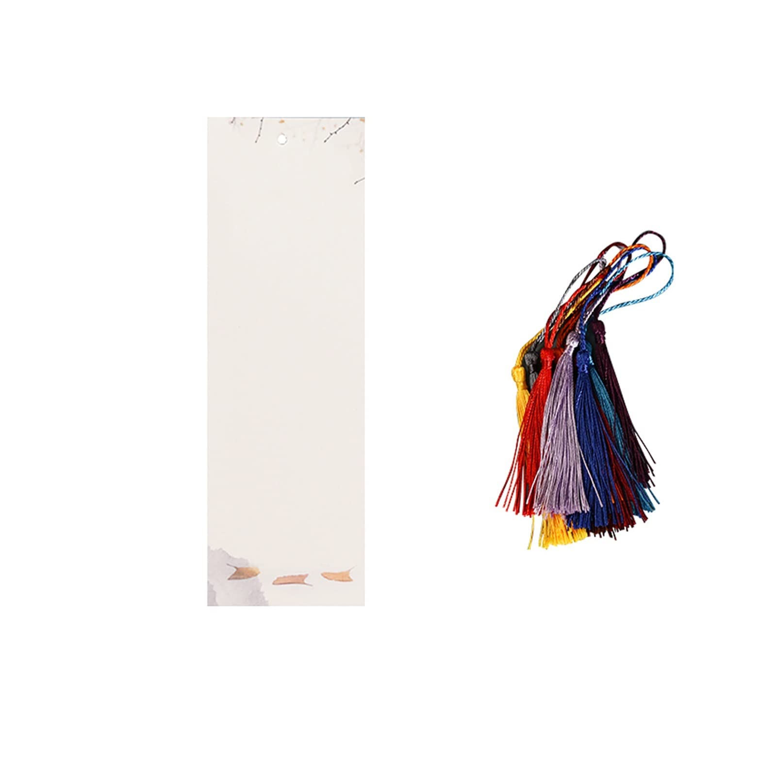 Lesezeichen 10 stücke Farbe verdickte Lesezeichen mit Quasten Wasserkörniger Papier können handschriftliche 8 Arten 7x21cm Buch Markierungen (Color : 3)