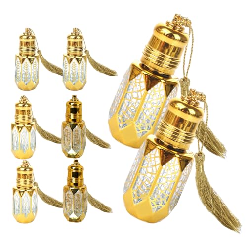 FRCOLOR Botellas de Aceite Esencial de Vidrio 6ml, Set de 8...