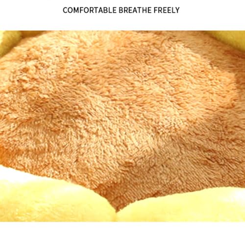 Natudeco Haustierbett, Katzenbetten, Hundebett, niedliche Blumenform, für drinnen und draußen, Katzen, beruhigende Haustierbetten, rundes Hundebett 40cm für Welpen, Kätzchen
