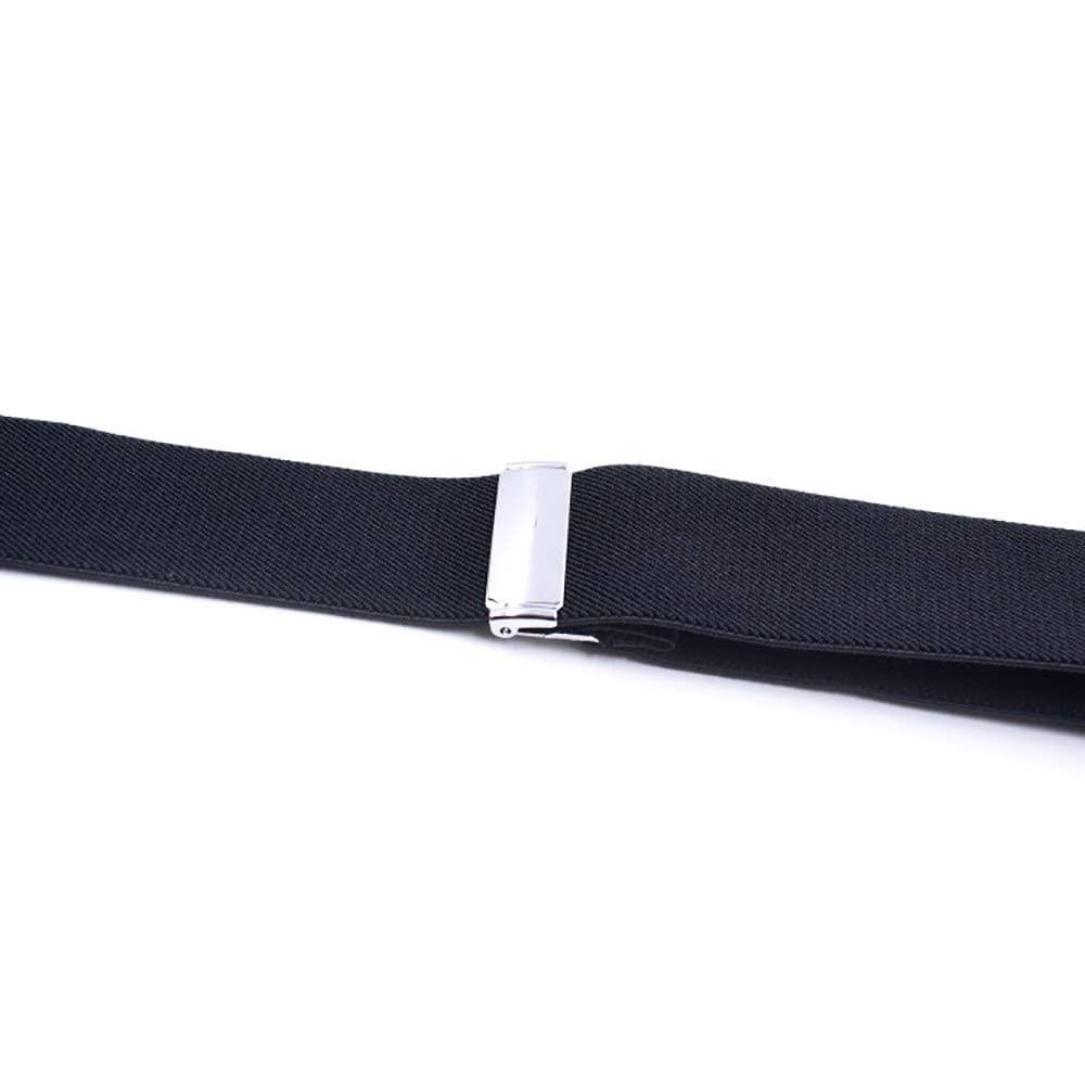 Hombres Tirantes Tirantes， Tirantes de Moda for Hombre, Fiesta de Boda, Formal, Informal, 3,5 Cm de Ancho, Forma Y, 6 Clips, Pantalones elásticos Ajustables, cinturón con Tirantes(Style B)