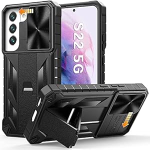 WTYOO for Samsung Galaxy S22 Protective Case: Military Grade Drop Proof Protection Mobile Cover with Kickstand | Rugged…