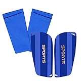 GeekSport Youth Soccer Shin Guards for Kids Toddler Shin Pads Calf Sleeves USA Soccer Gear for 3 5 4-6 7-9 10-12 Years Old Children Teens Boys Girls Blue M 3'11'' - 4'6''