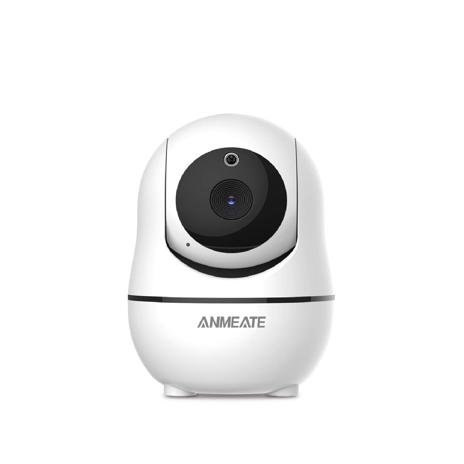 ANMEATE Baby Monitor con fotocamera e audio -3,5 pollici ampio display LCD, panoramica remota, inclinazione e zoom fotocamera, audio bidirezionale, monitoraggio della temperatura, ninna nanna, visione