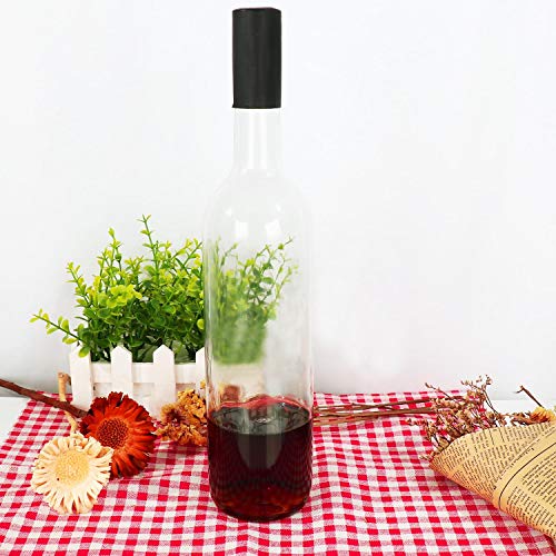 10 Pack 750 ml 25 oz Clear Glass Bottles With Cork Lids & Seal Shrink Capsules Caps. Home Brewing Wine & Juicing Bottles For Beverage, Sparkling Wine,Kefir,Decor,Food Storage.BPA-FREE & Dishware Safe.