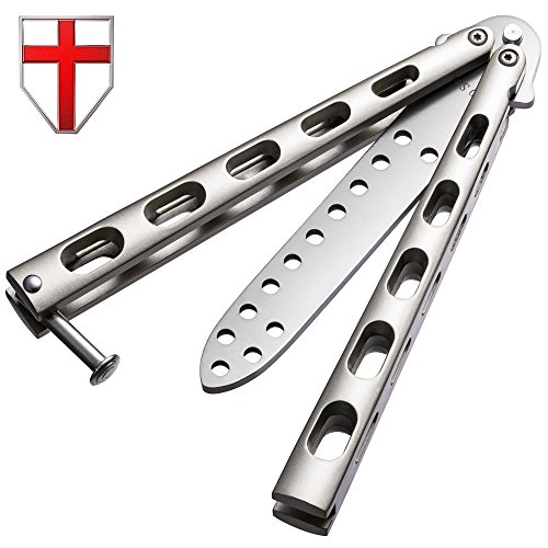 Pocket Folding Trainer Practice Professional Dull Knife - Metal Unsharpened Knife Tool Stainless