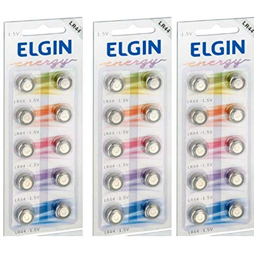 Kit Bateria Lr44 Elgin 3 Blister C/10 Un cada Ref. 82194