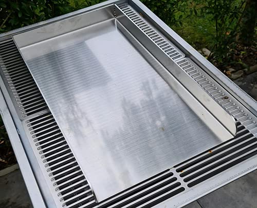 SMOKI Plancha Grillplatte Aus Edelstahl 4 mm (27,5 x 33)