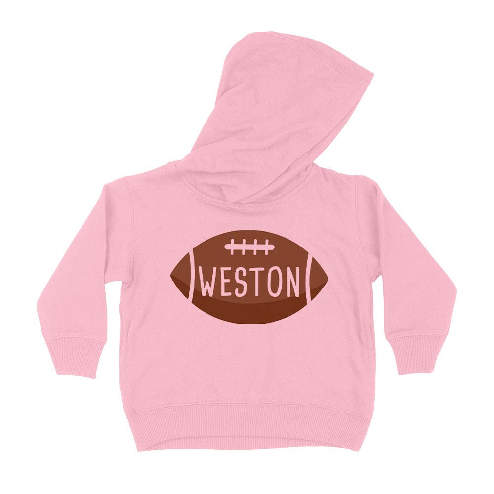 Football Weston Kids Hoodie Sweatshirt Toddler 2T Light Pink