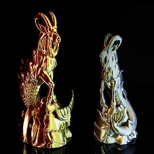 Image of Gratkit Silk Tri-Color PLA Filament,Coextrusion PLA Filament 1.75mm, + /-0.03mm, 1KG /Roll, Silk PLA Gold & Copper & Silver
