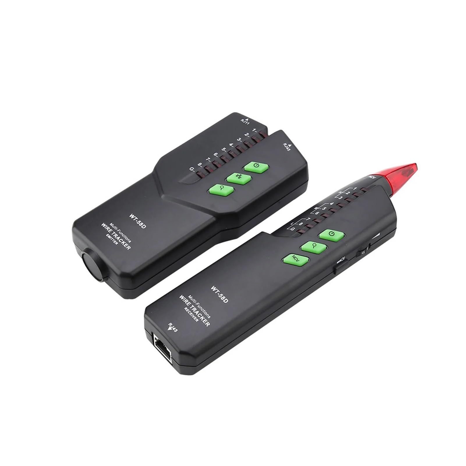 Testeur de Réseau, Détecteur de ligne portable, testeur câble réseau, détecteur, outil détection fil téléphonique(WT58D)